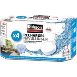 Rubson 4 Recharges Absorbeur D'humidité Basic