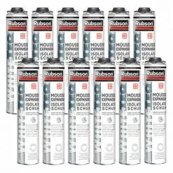 12x Mousse Expansive 750ml WhiteTeq Isolation Thermique Et Phonique Rubson