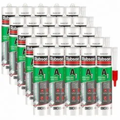 25x Cartouches Mastic A1 Acrylique SNJF Joint Et Fissure Rubson (blanc, Gris Ou Ton Pierre) - Couleur: Ton Pierre