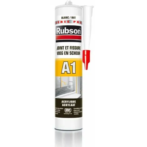 Mastic Acrylique Blanc Joints Et Fissures 300ml Rubson A1