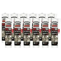 12x Cartouches FT101 Mastic Polyvalent Flextec 280 ML RUBSON (coloris: Transparent, Blanc, Gris, Noir, Ton Pierre, Tuile) - Couleur: Tuile