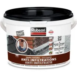 Silicone Rubson Anti-Infiltrations Noir 5kg