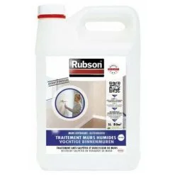 Rubson Traitement Murs Humides Intérieurs Hydrofuge Anti-salpêtre Et Durcisseur | Conditionnement: 5L