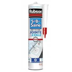 Rubson Mastic De Fixation RUBSON, Transparent, 280 Ml