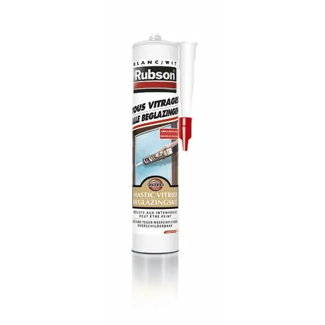 Rubson Mastic D'étanchéité Vitrier RUBSON Isolation 280 Ml Blanc