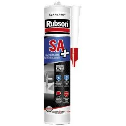 RUBSON Mastic Silicone SA+ Blanc Cartouche 280ml