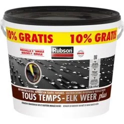Revêtement Tous Temps Rubson Plus Noir 5L + 500ml Gratuit