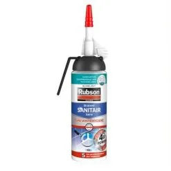 Mastic Silicone Rubson Sanitaire Saine Pure White Hygiène Blanc 100ml