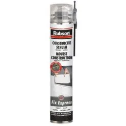 RUBSON Mousse Polyuréthane Adhésive Construction Fix Express Carton De 12 Cartouches De 750 Ml