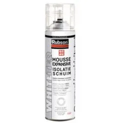RUBSON Mousse Polyuréthane Autoexpansive Cartouche Manuelle White Teq Coloris Blanc Acier 500 Ml - Blanc Acier
