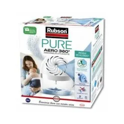 Rubson AERO 360° Pure Absorbeur D'humidité, Assainisseur Dair Recommandé Par L'AFPRAL*, Déshumidificateur Dair Pour Pièces De 20 M², Inclus 1 Recharge Neutre De 450 G