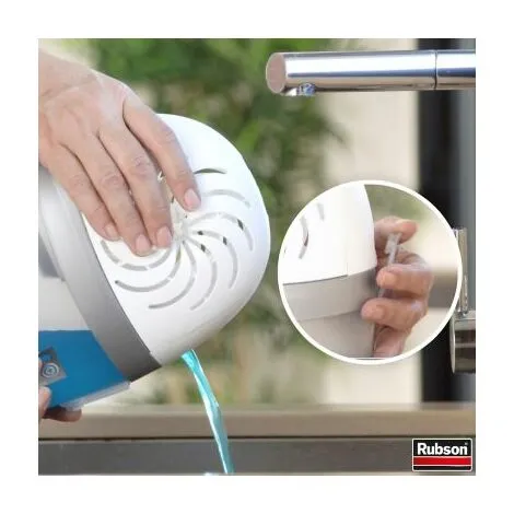 Rubson AERO 360° Pure Absorbeur D'humidité, Assainisseur Dair Recommandé Par L'AFPRAL*, Déshumidificateur Dair Pour Pièces De 20 M², Inclus 1 Recharge Neutre De 450 G – Image 4