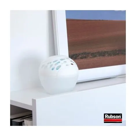 Rubson Absorbeur D'Humidité Sensation Pure, Déshumidificateur Discret Pour Petites Pièces De 10m², Absorbeur Anti-odeur & Anti-moisissures, 1 Appareil + 1 Recharge Neutre De 300 G – Image 3