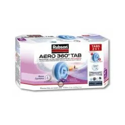 Rubson AERO 360° Recharges En Tabs Parfum Lavande Relaxante, Recharges Pour Absorbeur D'humidité, Ultra Absorbantes Et Anti Odeurs, Recharge Pour Déshumidificateur, 4 X 450 G