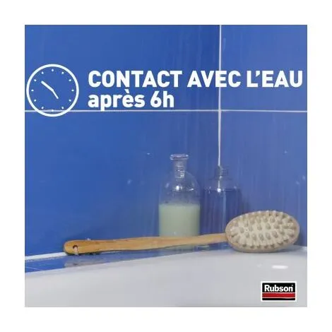 Rubson RE-NEW (1 X 80ml), Mastic Sanitaire Blanc à Base De Silicone, S'applique Sur Le Joint Déjà Existant, Mastic étanche & Anti-moisissures – Image 4
