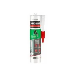 RUBSON A1 Mastic Acrylique Pour Joints Et Fissures, Intérieur/ Extérieur , Certifié SNJF, Blanc, Cartouche 300ml