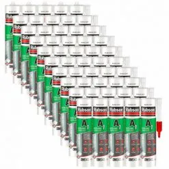 50x Cartouches 300ml Mastic A1 Acrylique SNJF Joint Et Fissure RUBSON - Couleur: Gris