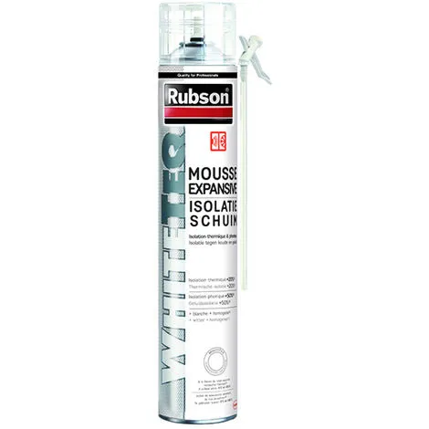 RUBSON Mousse Expansive Thermique/phonique WHITE TEC Aérosol-750ml