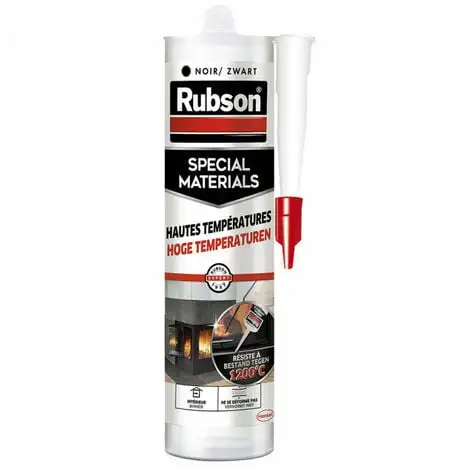 Mastic Hautes Températures Noir 280ml RUBSON